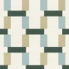 Vliestapete Rasch Grafisch Formen Creme Grün Blau 868821