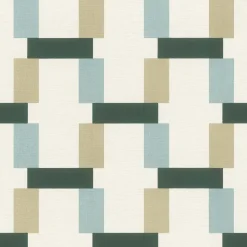 Vliestapete Rasch Grafisch Formen Creme Grün Blau 868821