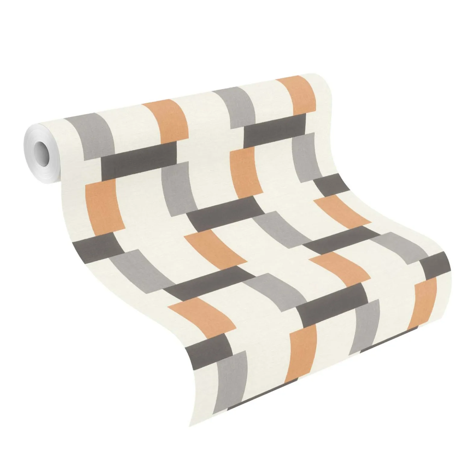 Vliestapete Rasch Grafisch Formen Creme Grau Braun 868814
