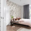 Vliestapete Rasch Halbkreise grau bronze 554779
