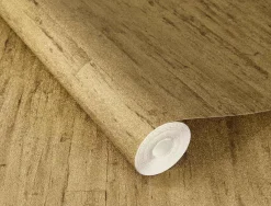 Vliestapete 537079 Rasch Holz Optik Gold