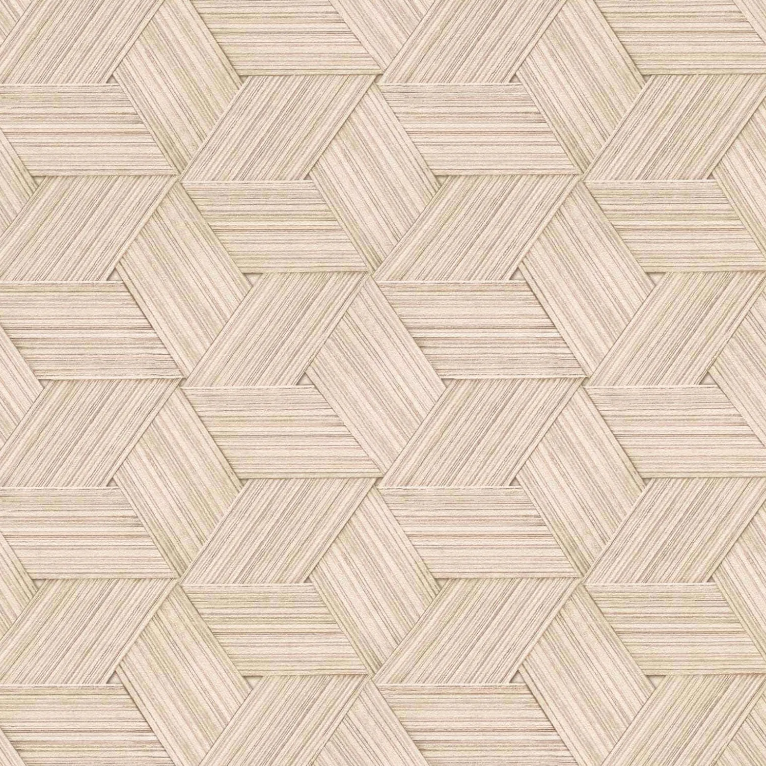 Vliestapete Rasch Holz Optik Geflecht Beige 865523