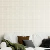 Vliestapete 537444 Rasch kariert Beige Grau