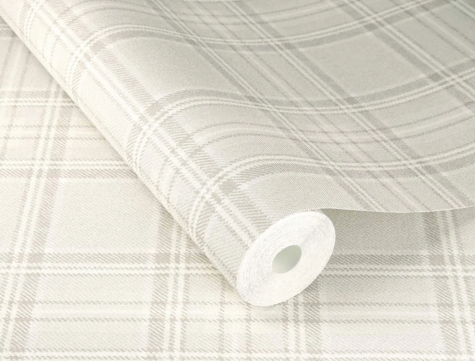 Vliestapete 537444 Rasch kariert Beige Grau