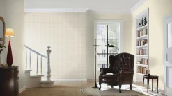 Vliestapete 537444 Rasch kariert Beige Grau
