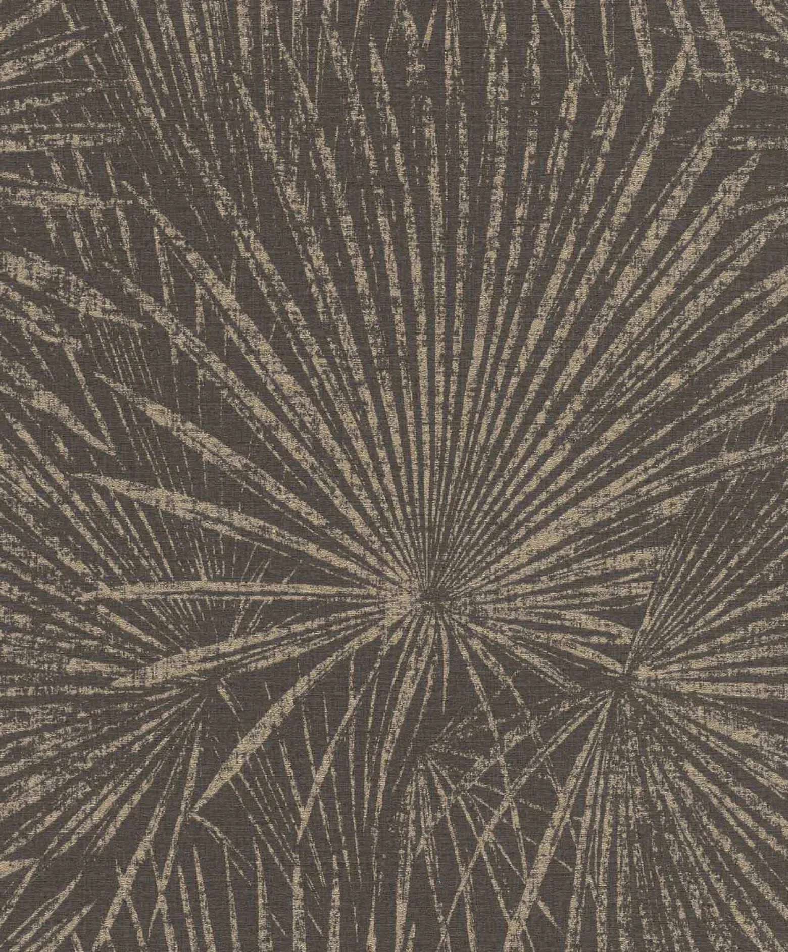 Vliestapete Rasch Palmblätter Schwarz Gold 555745 Lirico