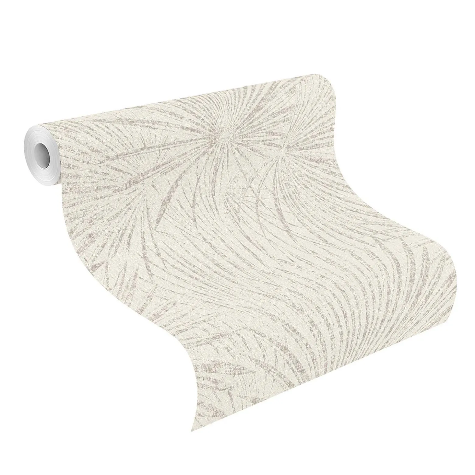 Vliestapete Rasch Palmblätter Weiß Beige 555721 Lirico
