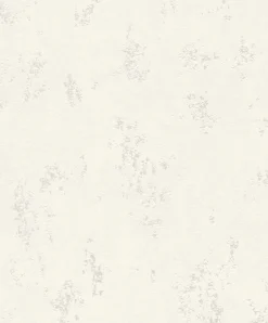 Vliestapete Rasch Putz Optik Weiß Silber 315707