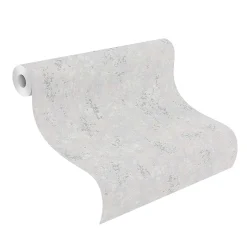 Vliestapete Rasch Putz Optik Grau Silber 315745