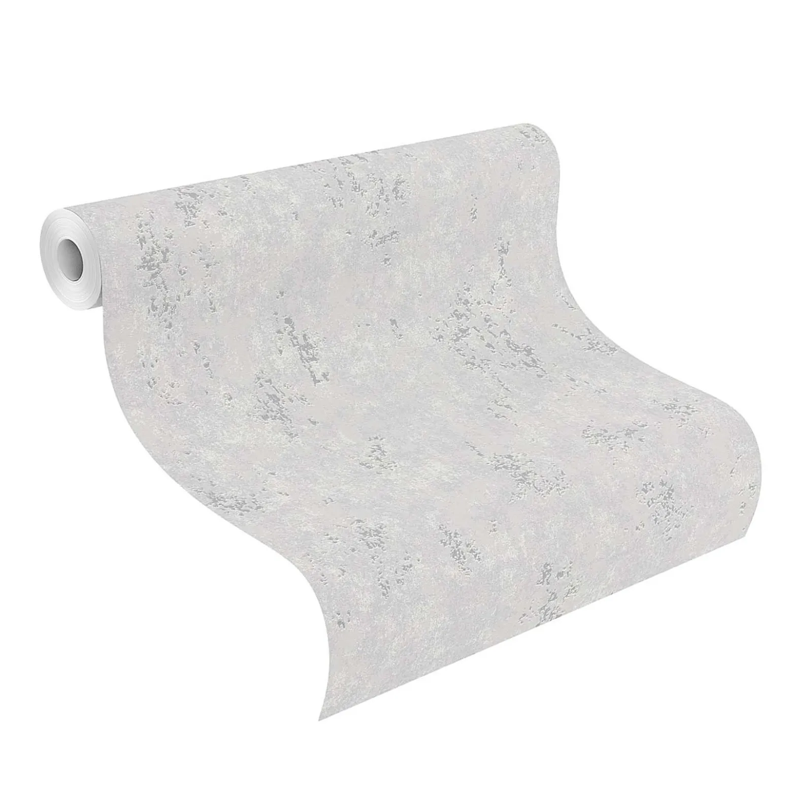 Vliestapete Rasch Putz Optik Grau Silber 315745