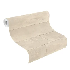Vliestapete Rasch Stein-Optik grau-beige 426014