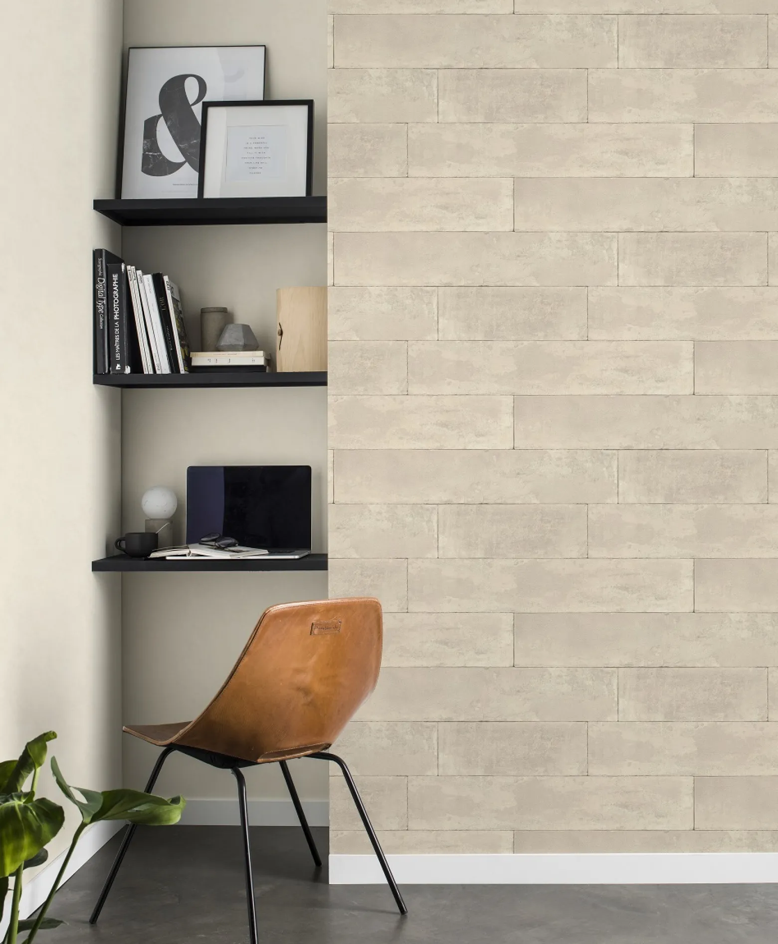 Vliestapete Rasch Stein-Optik grau-beige 426014