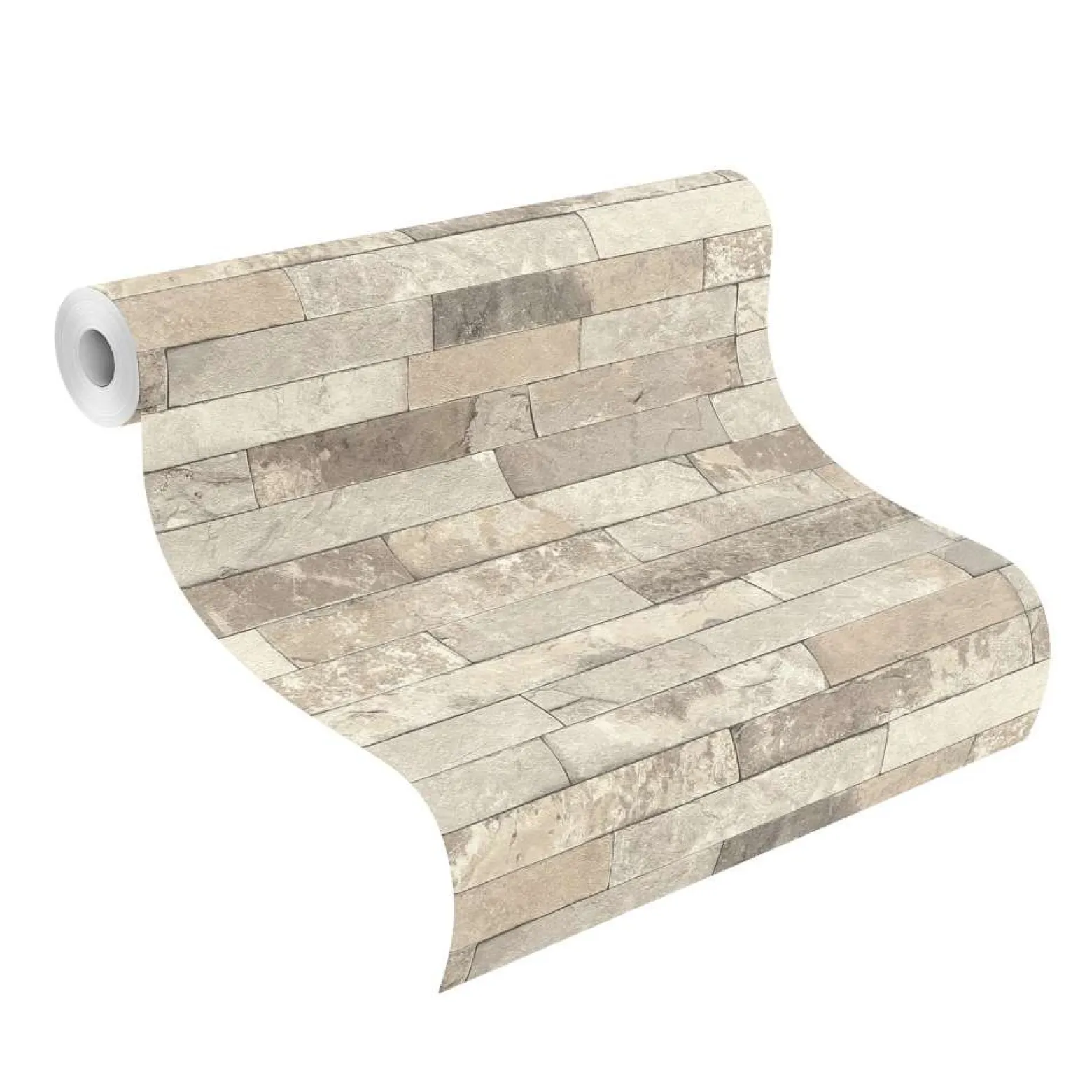 Vliestapete Rasch Stein-Optik Ziegelstein 3D beige 475159