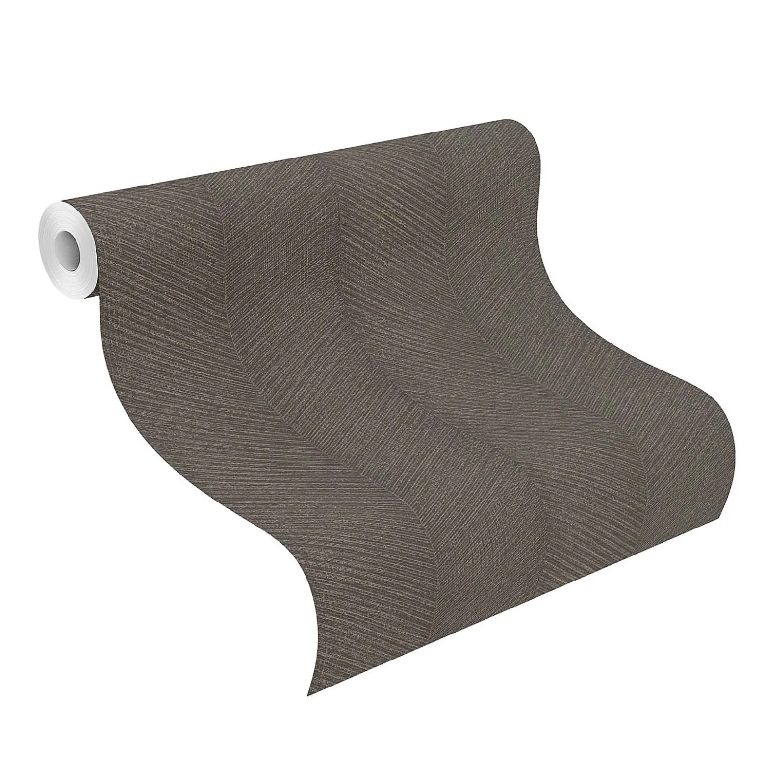 Vliestapete Rasch Streifen Grau Silber Metallic 720327