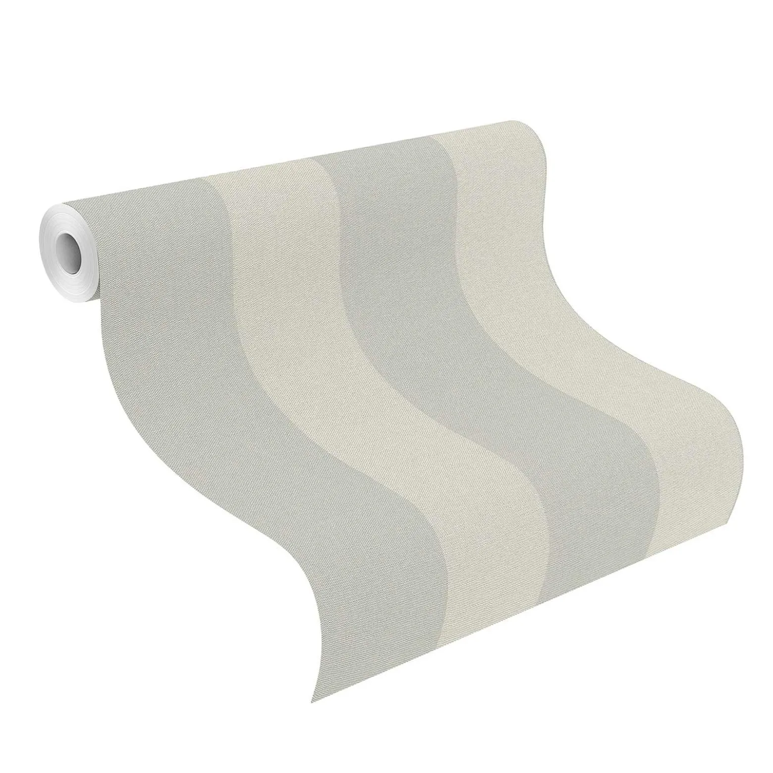 Vliestapete Rasch Streifen Grau Beige 633474