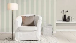 Vliestapete Rasch Streifen Grau Beige 633474