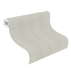 Vliestapete Rasch Streifen Hellgrau Silber Metallic 720358