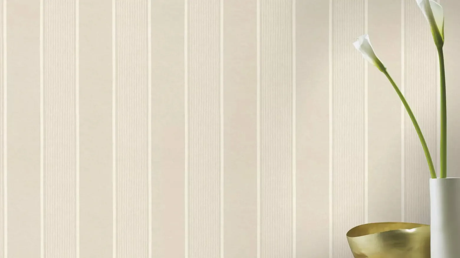 Vliestapete Rasch Streifen Struktur Beige Creme 463910