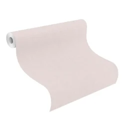 Vliestapete Rasch Textil Optik Uni Rosa Grau 633764