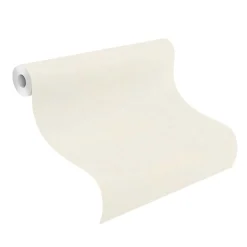 Vliestapete Rasch Textiloptik Uni Creme Weiß 330007
