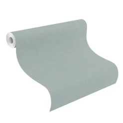 Vliestapete Rasch Textil Optik Uni Türkis 633665