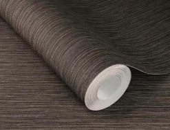 Vliestapete 537758 Rasch Uni Linien Braun Schwarz