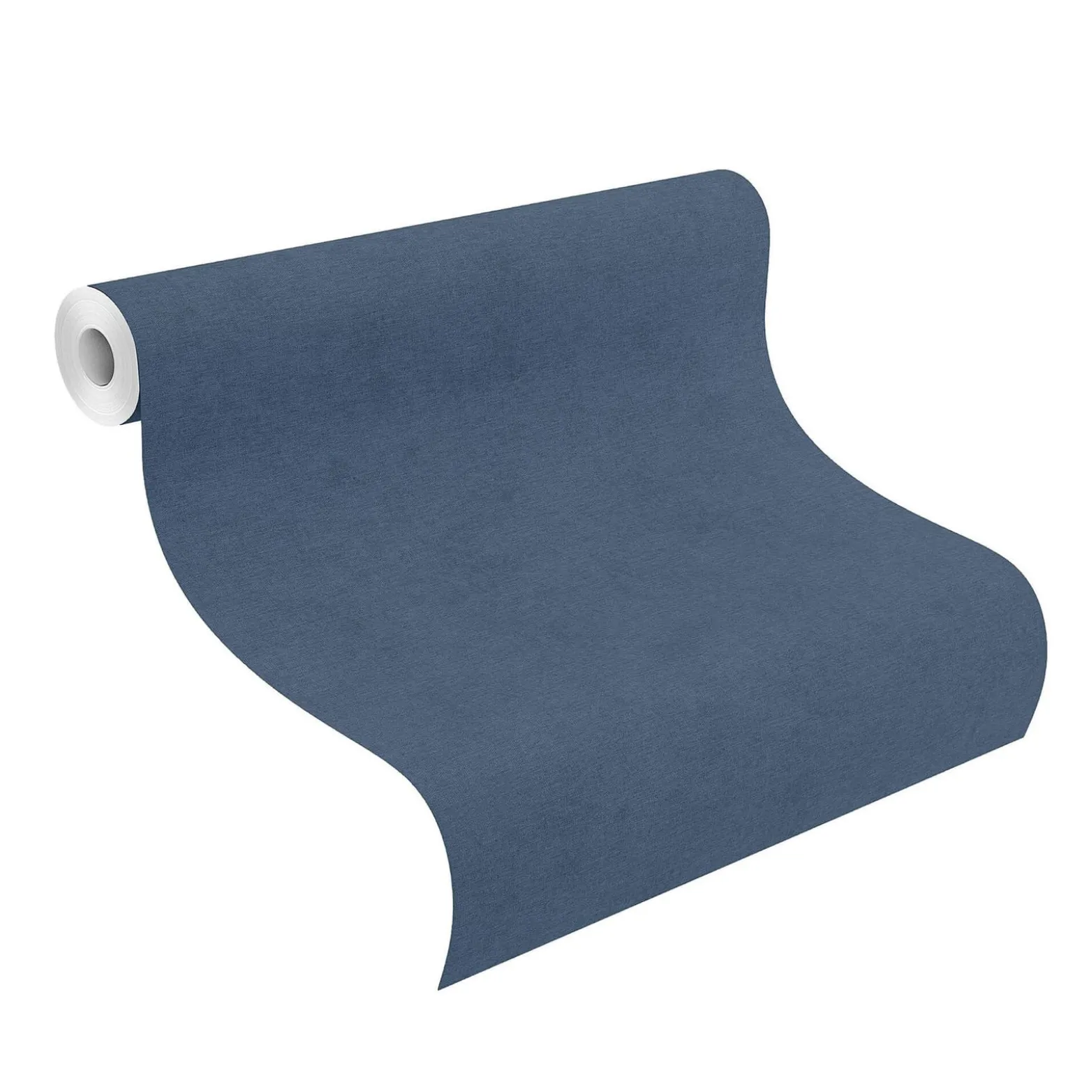 Vliestapete Rasch Uni Meliert blau 408232