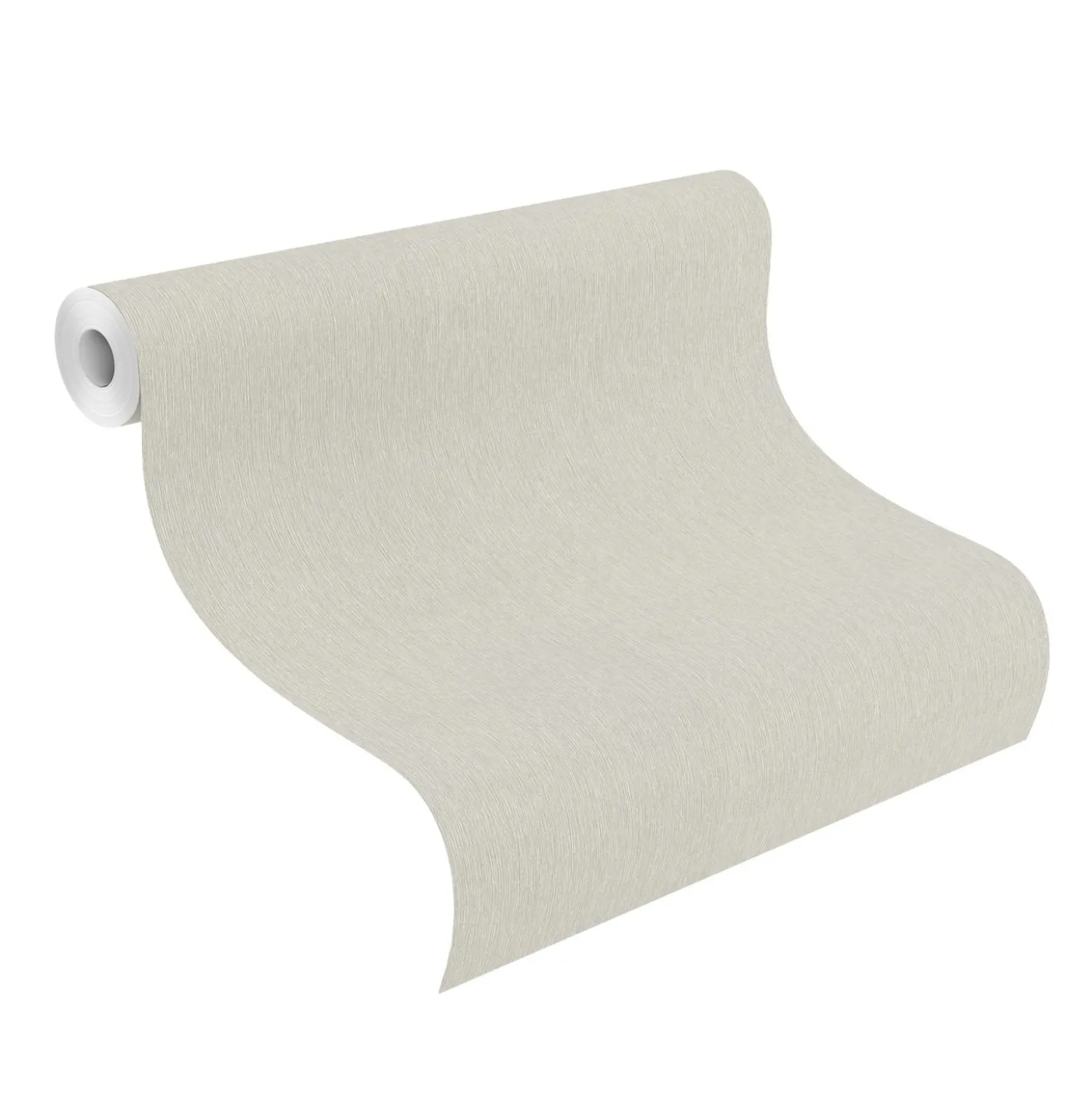 Vliestapete Rasch Uni Struktur Hellgrau Metallic 608663