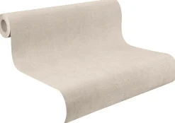 Vliestapete Rasch Uni Struktur graubeige 489828