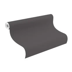 Vliestapete Rasch Uni Textil Optik Schwarz 688023