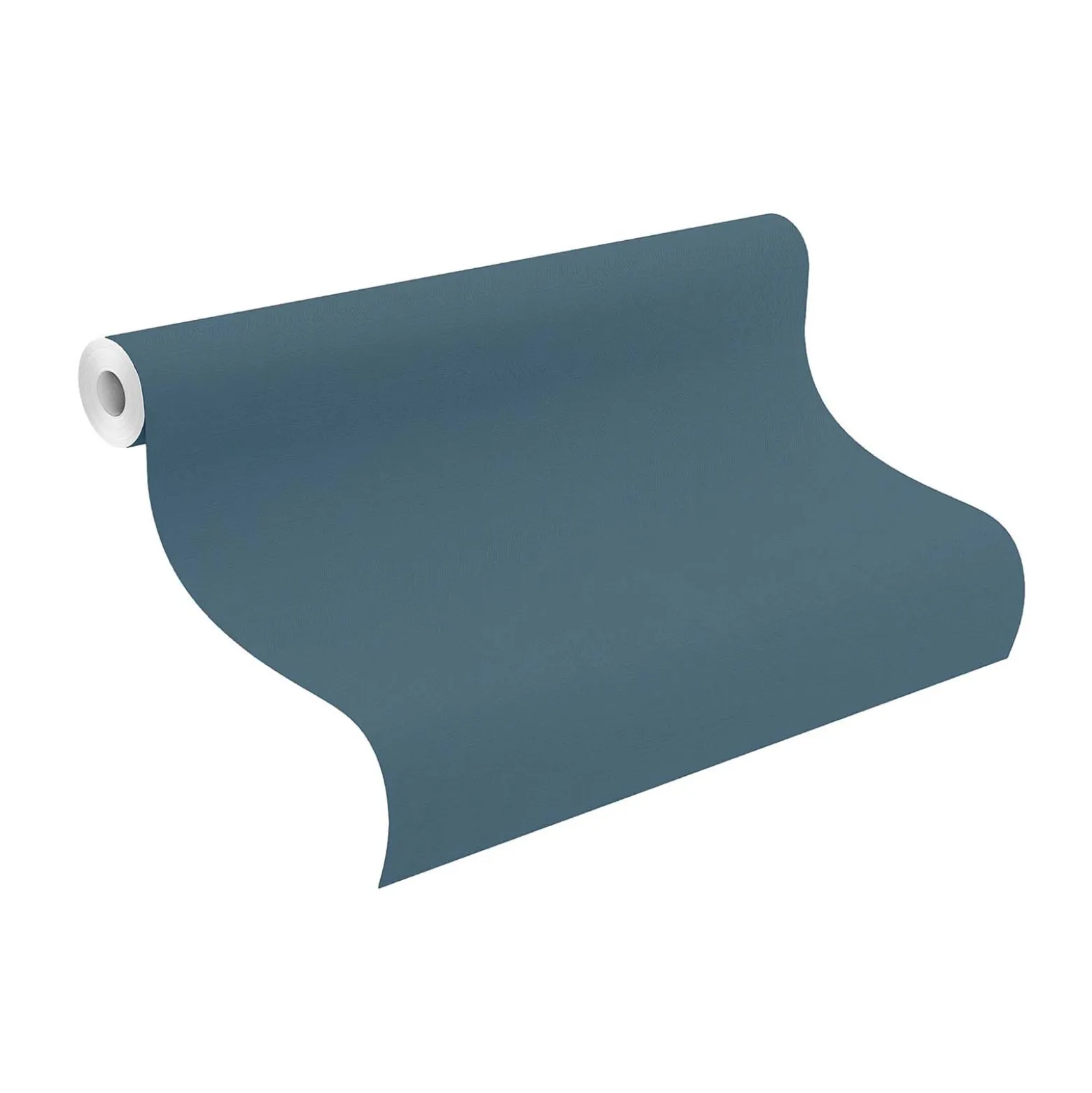 Vliestapete Rasch Uni Textil Optik Struktur Blau 688016