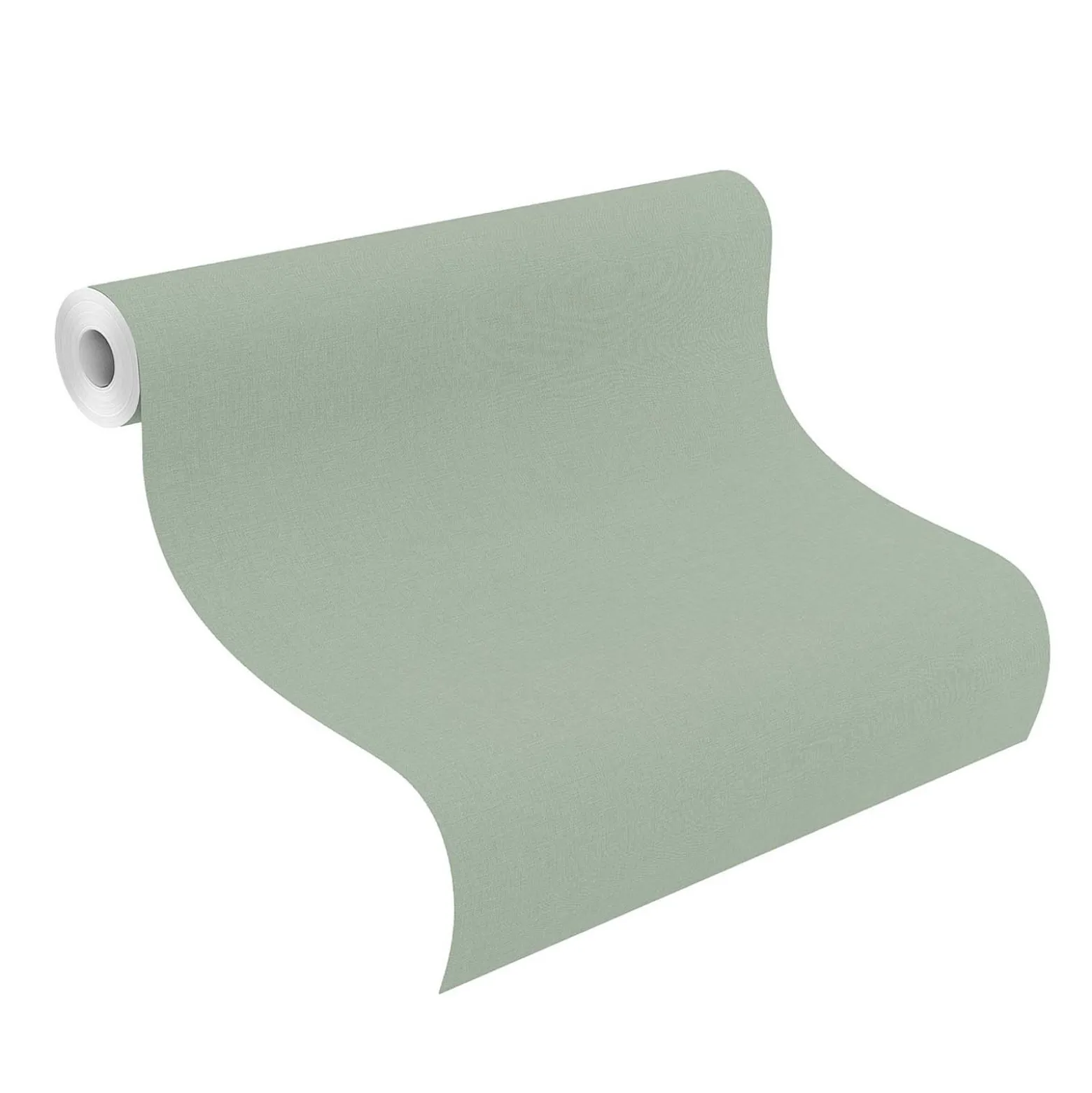 Vliestapete Rasch Uni Textil Optik Mintgrün 690743