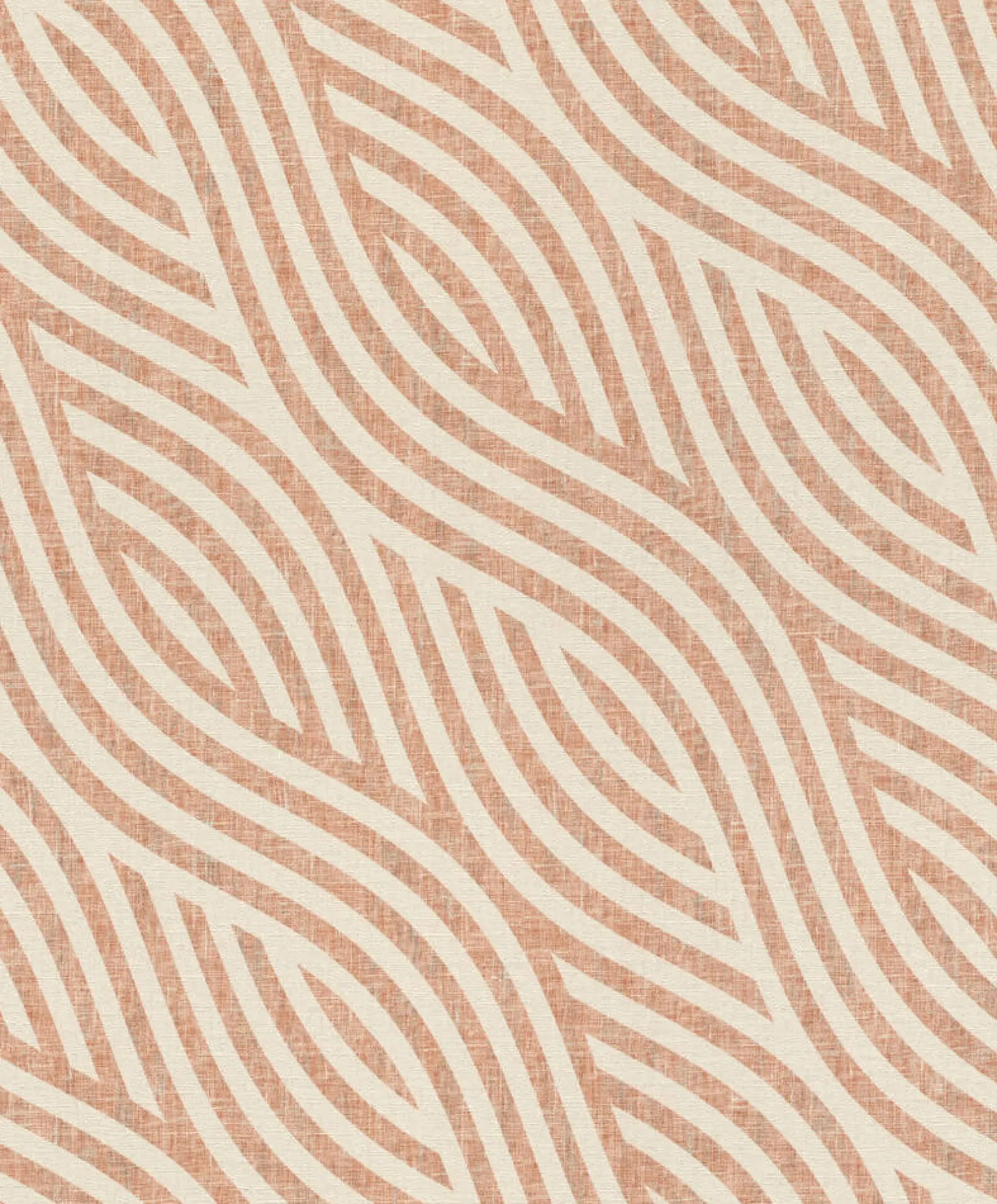 Vliestapete Rasch Wellen-Muster rot-orange beige 704549