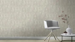 Vliestapete Rasch Wellen Muster Taupe Weiß 315813