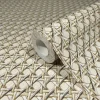 Vliestapete Rattan Optik 3D-Effekt Beige 45752