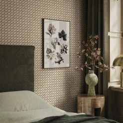 Vliestapete Rattan Optik 3D-Effekt Beige 45752