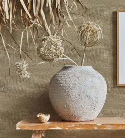 Vliestapete Rattan Weboptik Struktur Beige Braun 33384