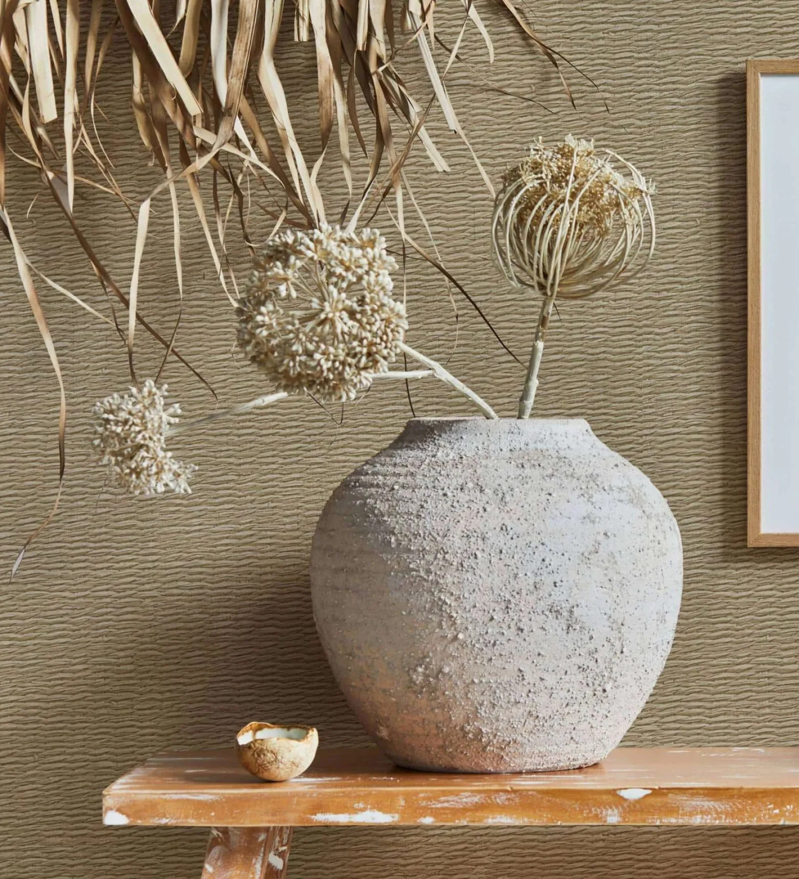 Vliestapete Rattan Weboptik Struktur Beige Braun 33384