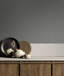 Vliestapete Rattan Weboptik Struktur Grau Braun 33386