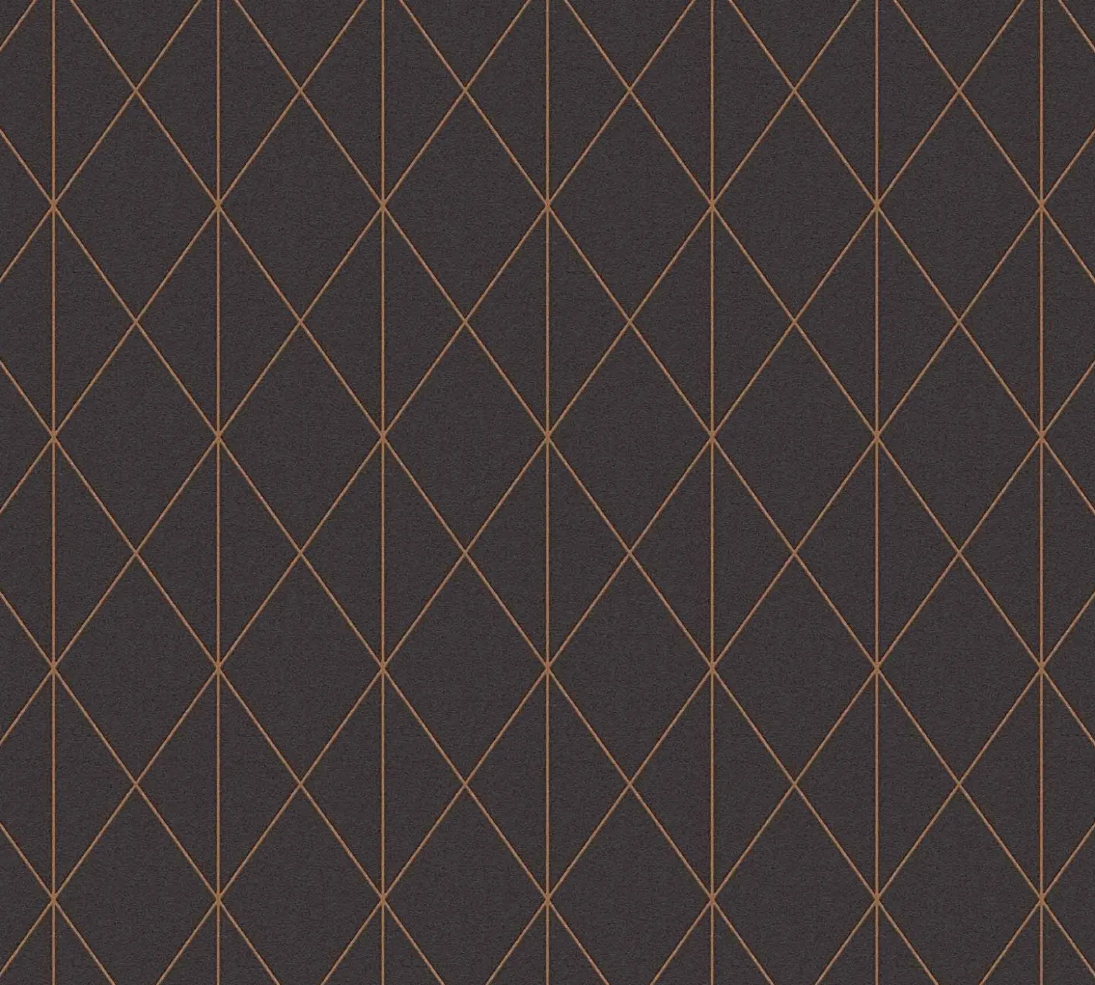 Vliestapete Rauten Grafik schwarz gold Glanz AS 36575-4