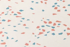 Vliestapete Rauten grauweiß kupfer blau Glanz 37394-3
