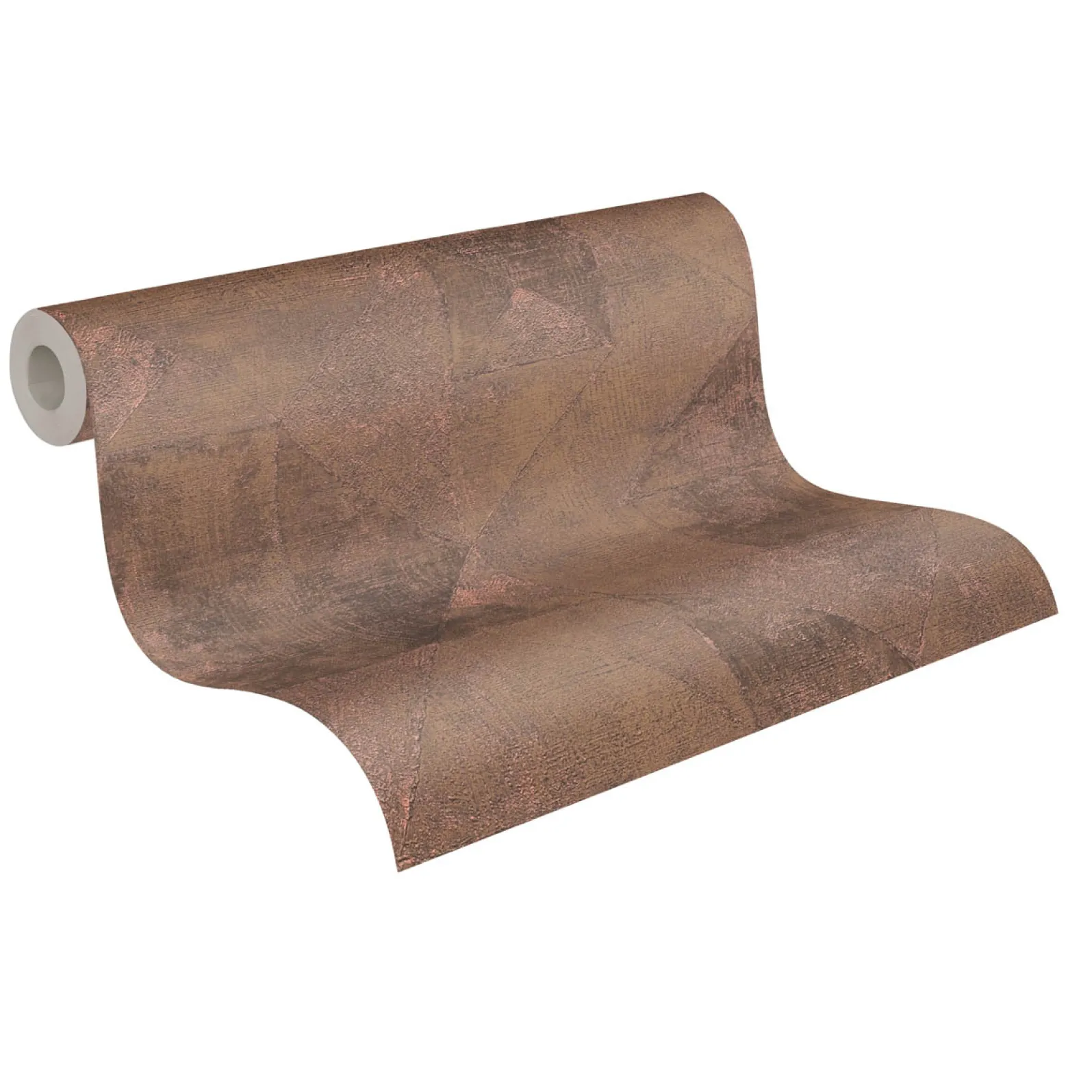 Vliestapete Rauten Muster Braun Kupfer Metallic 38976-6