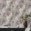 Vliestapete Rauten Muster Grau Gold Metallic 38976-4