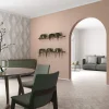 Vliestapete Rauten-Muster Grafisch rosa grau 32449