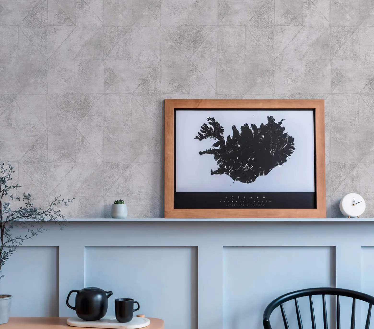 Vliestapete Rauten Muster Grau Silber Metallic 38976-1