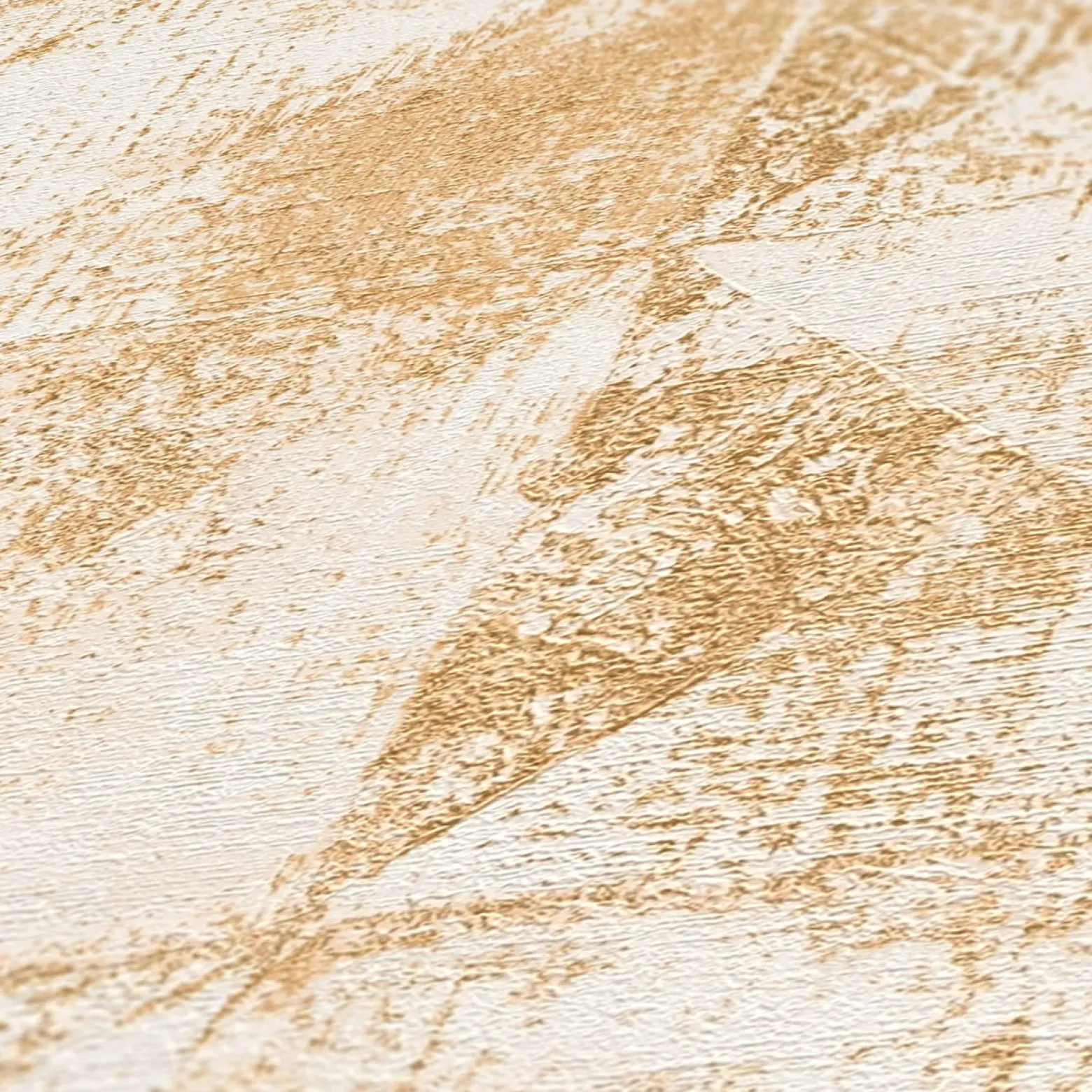Vliestapete Rauten Muster Weiß Gold Metallic 38976-2