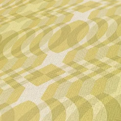 Vliestapete Rauten Oval Grafik Grün Braun 39534-1