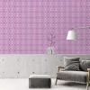 Vliestapete Rauten Oval Grafik Lila Weiß 39534-3