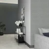 Vliestapete Rauten Sisaloptik 3D-Effekt Grau 45746