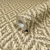Vliestapete Rauten Sisaloptik 3D-Effekt Beige 45745
